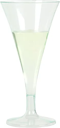 Vista 9 de Restaurantware Vasos de Martini desechables de 3 onzas, 100 mini tazas de Martini de plástico, aperitivo para fiestas o catering, mini vasos
