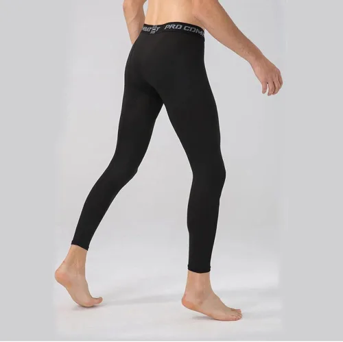 Vista 5 de HYCOPROT Pantalones de compresión para hombre, pantalones ajustados atléticos, leggings de capa base para correr, entrenamiento, deportes, yoga