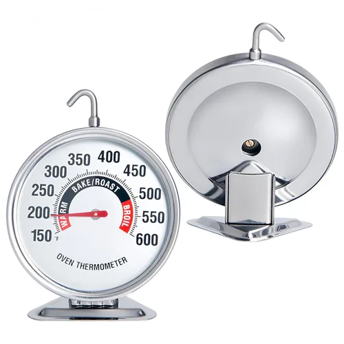 Vista 2 de Extra grande termómetro de horno de 3" con dial de fácil lectura Medidor de temperatura preciso de 150-600°F para cocina, horneado, parrilla