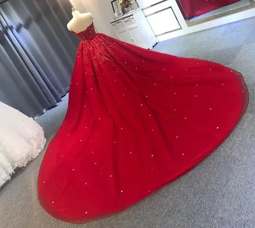 Vista 3 de YJNXHN Vestidos de quinceañera para mujer con apliques de capa con cuentas Sweet 16 Prom Party Ball Dress