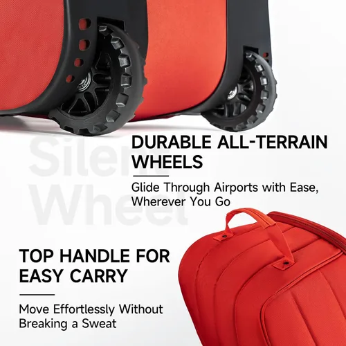 Vista 4 de MANUEKLEAR - Bolsas de golf de viaje de nailon 1680D para aerolíneas con ruedas, bolsas de viaje de golf para aerolíneas con parte superior
