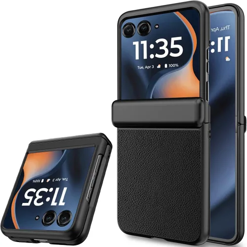 Vista 21 de NINKI Funda para Motorola Razr 60 Ultra con protector de pantalla integrado, protección de bisagra a prueba de golpes, resistente, ultra delgada