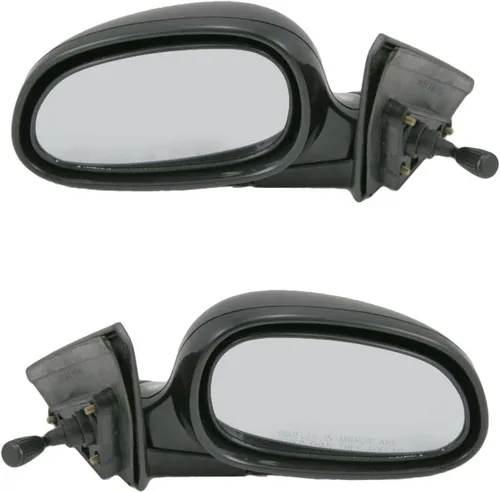 Vista 191 de TRQ Conjunto de 2 piezas de espejo lateral para conductor y pasajero, ajuste eléctrico, sin calefacción, sin memoria, color negro, compatible