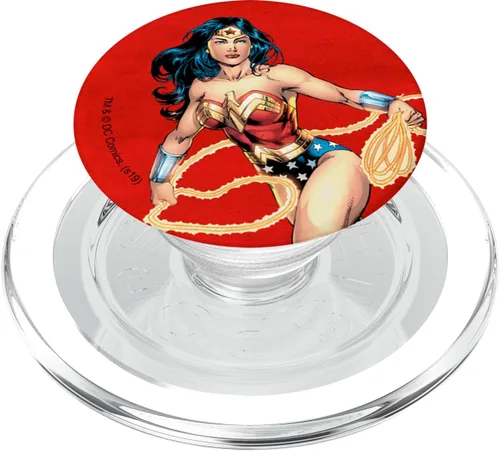 Vista 8 de Wonder Woman Character PopSockets - Agarre y soporte para teléfonos y tabletas, Negro