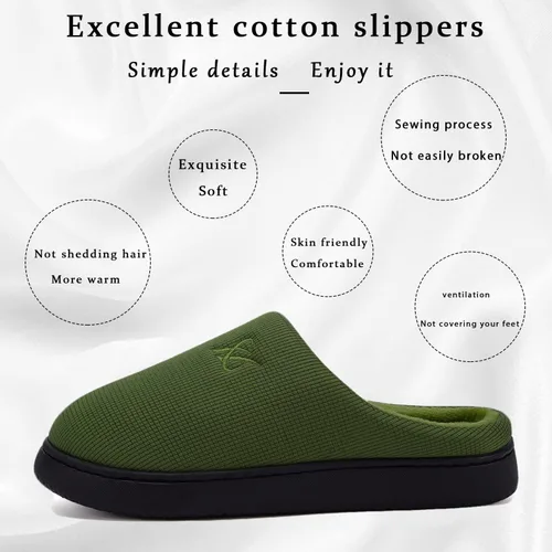Vista 4 de Pantuflas de espuma viscoelástica para mujer y hombre.