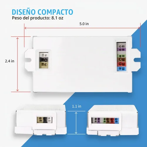 Vista 4 de Osram 57351 Optotronic 40W 120/277V AC 50/60Hz Corriente constante regulable compacto LED controlador OTi 40W/120-277/1A4 DIM-1