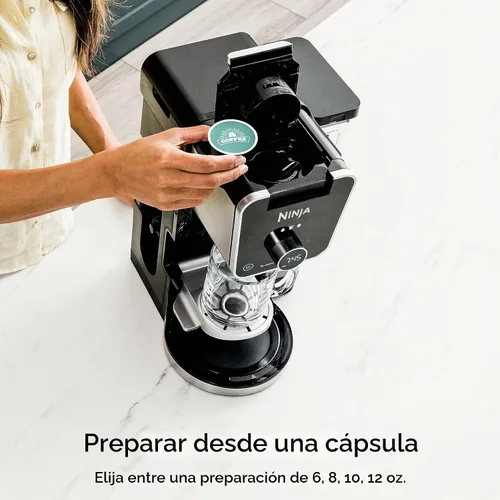 Vista 3 de Ninja Cafetera de goteo con combo K Cup, sistema de café especial DualBrew Pro, máquina de café compatible con cápsulas K-Cup, cafetera de servicio