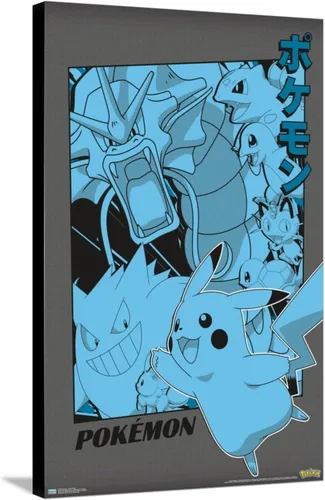 Vista 5 de Trends International Pokémon - Póster de pared de anime grupal