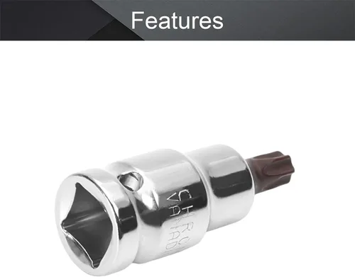 Vista 112 de Utoolmart 1/2" Drive x 0.551 in largo Hex Bit Socket, métrico, S2 y Cr-V acero 1pcs