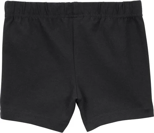 Vista 3 de Simple Joys by Carter's Paquete de 4 pantalones cortos para niña, GrisNegro, 4 años