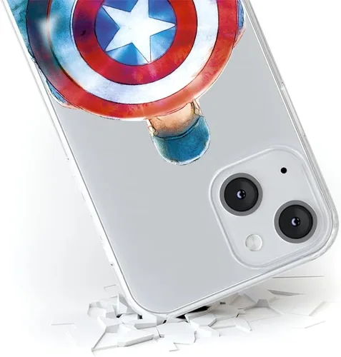 Vista 5 de ERT GROUP Funda para Xiaomi REDMI Note 10/10S Original y Oficialmente Licenciada Marvel Patrón Capitán América 002 adaptado de manera óptima a