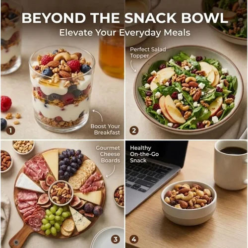 Vista 3 de Jaybee's Nueces mixtas sin sal 32 onzas Mezcla de nueces gourmet tostadas de lujo con anacardos, almendras, nueces, avellanas, nueces de Brasil
