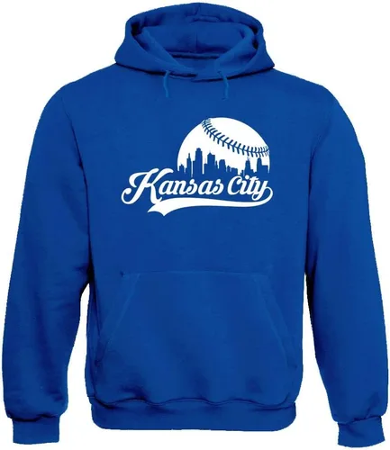 Vista 12 de Xtreme Apparrel Cityscape Skyline - Sudadera con capucha para hombre para fanáticos del béisbol