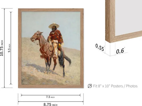 Vista 3 de Poster Master Vintage A Mexican Vaquero Print – Póster retro de vaquero – Arte occidental – Diseño de pared del salvaje oeste – Regalo para hombres