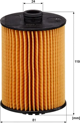 Vista 3 de Mann Filter HU 8009 z - Filtro de aceite de cartucho de repuesto compatible con VW (Volkswagen) Atlas, Atlas Cross