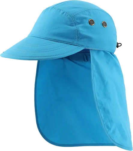 Vista 16 de Connectyle Sombrero de sol plegable con protección UV para hombre con solapa extraíble para el cuello al aire libre para aventura al aire libre