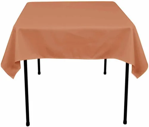 Vista 43 de Mantel cuadrado de poliéster 72"x72" (azul Acqua)