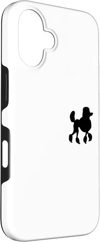 Vista 3 de Funda estándar para caniche para iPhone 16 Poodle Sock Hop Girl
