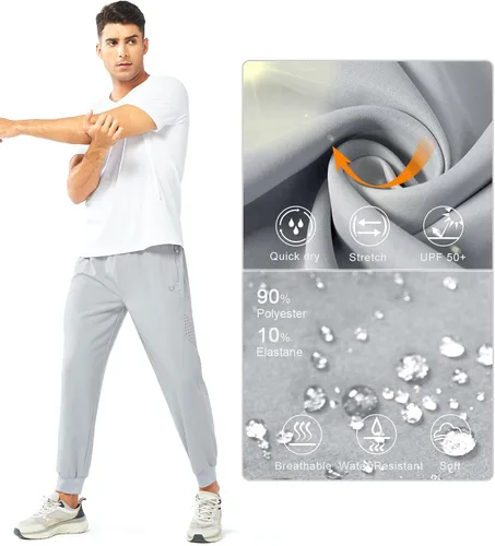 Vista 5 de NORTHYARD Pantalones deportivos para correr para hombre, ligeros, de secado rápido, para gimnasio, deportes activos, entrenamiento en pista
