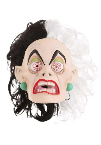 Vista 4 de Máscara de Látex Cruella De Vil 101 Dálmatas Multicolor