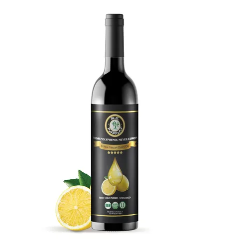 Vista 10 de M.G. PAPPAS Aceite de oliva extra virgen infundido con albahaca rico en polifenoles - Aceite de oliva griego prensado en frío y sin filtrar - Alto