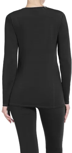 Vista 3 de Conjunto de ropa interior térmica para mujer, capa base deportiva, para invierno, cálido, largo, ropa de compresión para clima frío, para esquí