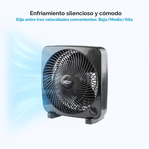 Vista 10 de COMFORT ZONE - Ventilador portátil de 9 pulgadas, color negro