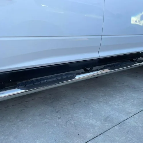 Vista 4 de Cubre estribo compatible con moldura de panel de roce para Dodge Ram cabina extendida 2009-2018, acabado mate negro texturizado, reemplazo para 14064