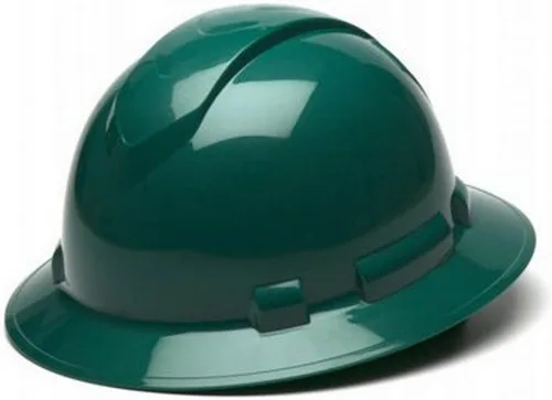 Vista 32 de Texas America Safety Company Casco duro RIDGELINE de ala completa con ajuste de perilla de 6 puntos y bolsa