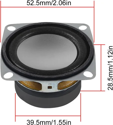 Vista 2 de 2 "4ohm 3W altavoz de audio de gama completa Altavoz estéreo Woofer para Arduino (2 piezas)