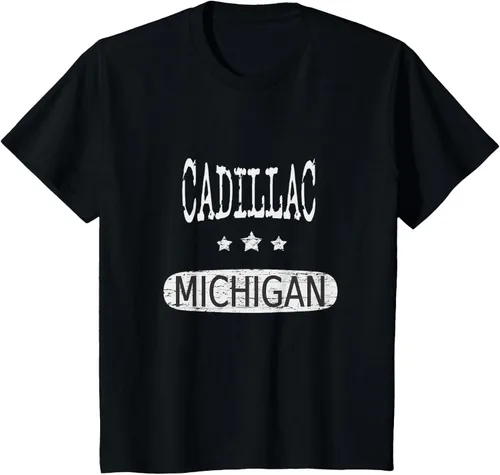 Vista 46 de Vintage Cadillac Michigan Camiseta