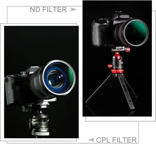 Vista 5 de K&F Concept Kit de filtro de lente CPL ND1000 de 1.457 in (2 piezas) de densidad neutra ND1000 + filtro polarizador circular con 24 recubrimientos