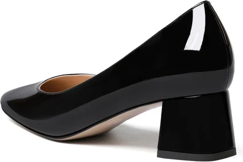 Vista 7 de NUMALEO Zapatos de tacón bajo grueso con punta redonda para mujer, de 2 pulgadas