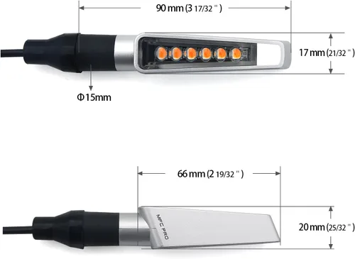 Vista 4 de Luces indicadoras de motocicleta que fluyen luces LED intermitentes para YAMAHA FZ8 MT07 FZ6 FZ09 FZ07 VMAX para DAYTONA 675 para VSTROM DL650