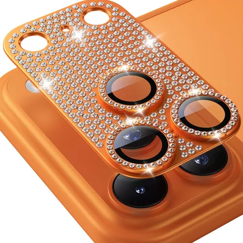 Vista 19 de Hoerrye para iPhone 16 Pro Max/iPhone 16 Pro Protector de Lente de Cámara - [1:1 Mantiene el Diseño Original de la Lente y 10X a prueba de roturas]
