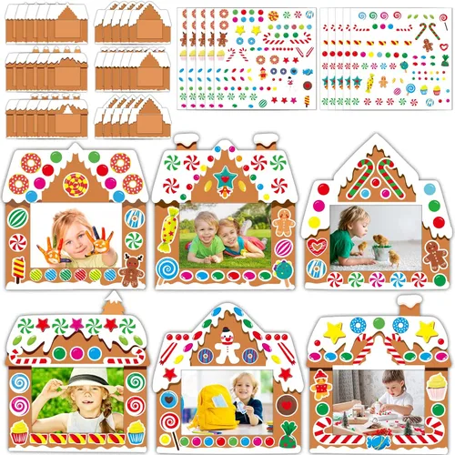 Vista 21 de chiazllta Paquete de 30 kits de manualidades para el día del padre para niños, marco de fotos del padre, arte de bricolaje, decoración de fiesta