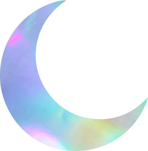 Vista 18 de Calcomanías transparentes de Halloween Luna creciente (azul celeste) Calcomanías de vinilo impermeables de alta calidad para teléfono portátil