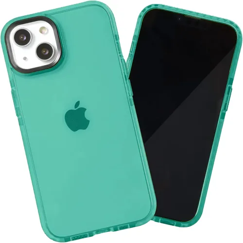 Vista 86 de SteepLab Funda de barrera para iPhone 13, protección de 360 grados que absorbe impactos con bisel elevado y colores llamativos (cielo azul brillante)
