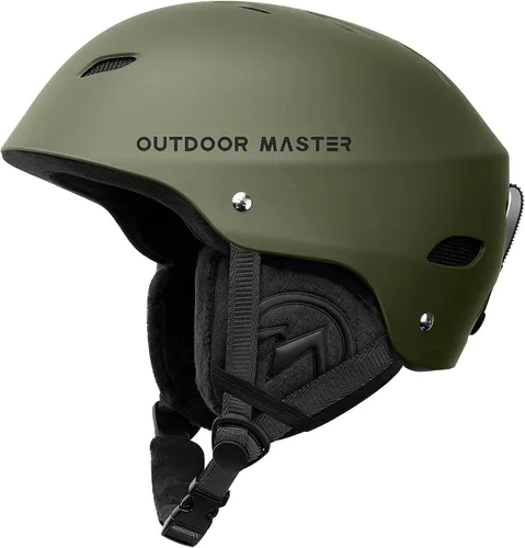 Vista 26 de OutdoorMaster Kelvin - Casco de esquí y snowboard para hombres, mujeres y jóvenes Adjustable Dial Fit Snow Helmet with ASTM Certified,14 Vents for