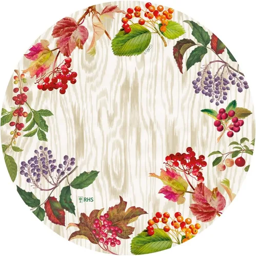 Vista 6 de Platos llanos Berry Botanical Taupe - 8 por paquete