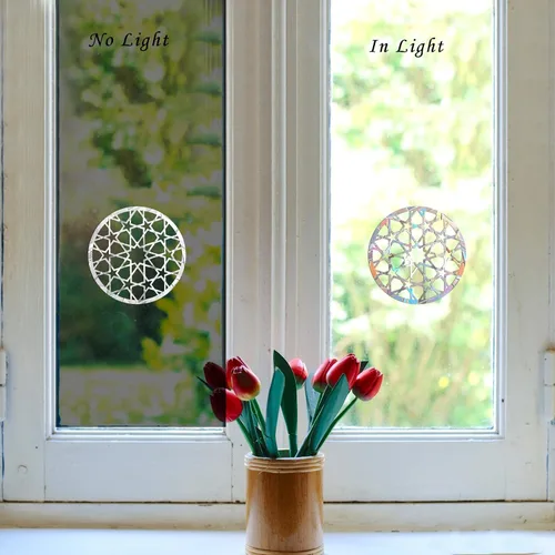 Vista 2 de 42 calcomanías estáticas de pájaros para ventana, anticolisión, para ataques de pájaros, calcomanías de ventana de puerta de cristal, para evitar