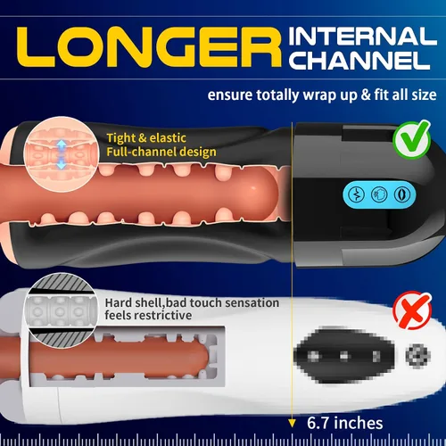 Vista 3 de Juguetes sexuales para adultos para hombres, Movakativ masturbador masculino de succión con bomba de pene, 10 vibraciones y 5 succiones, vibrador