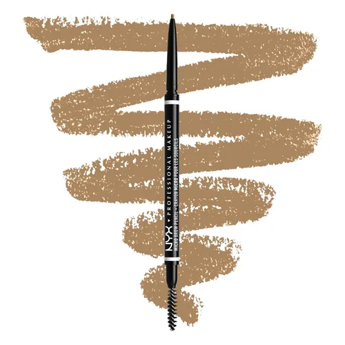 Vista 16 de NYX PROFESSIONAL MAKEUP Lápiz micro para cejas, lápiz preciso para cejas, color gris pardo