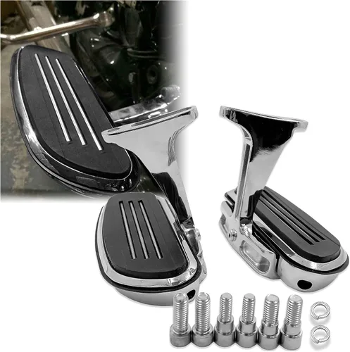 Vista 11 de MT216-123+216-109 - Soporte de montaje cromado para estribo de pasajeros compatible con Touring 1993-2019