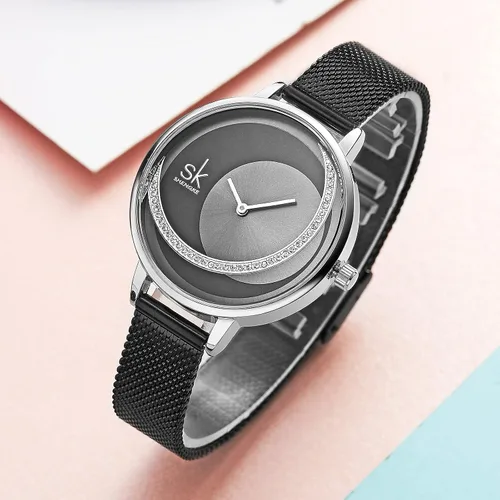 Vista 7 de SHENGKE Minimalist Watch (Love Me Tender Love Me Home) Casual Fashion Wrist Watch