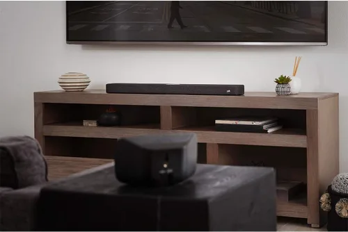 Vista 6 de Polk Audio SR2 - Altavoces de sonido envolvente inalámbricos para barras Polk React y Magnifi seleccionadas, sistema de sonido envolvente