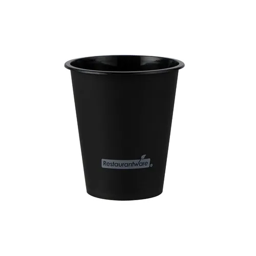Vista 9 de Restaurantware -Bev Tek Vasos de plástico de 12 onzas, 100 vasos desechables para bebidas – Las tapas se venden por separado, sirven bebidas Negro