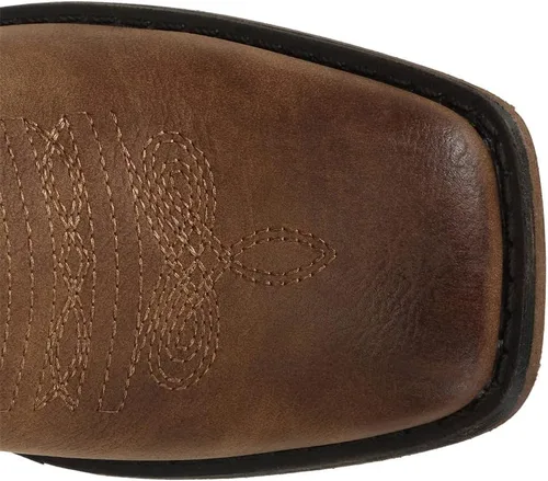Vista 4 de J's.o.l.e Botas vaqueras de punta cuadrada occidental para mujer, a media pantorrilla