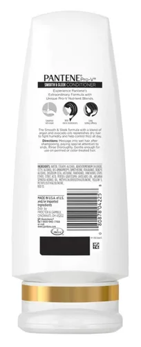 Vista 2 de Pantene Pro-V Acondicionador, suave y elegante con aceite de argán, 12 onzas