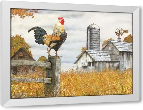 Vista 6 de ArtDirect - Wargo, Ed 18x15 Black Modern Framed Art Print Titled: Down on the Farm II